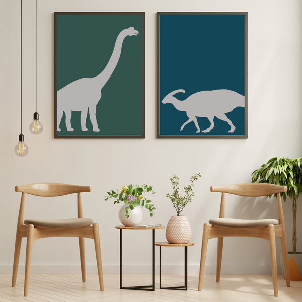 Dinosaur Silhouette No 1 - Plakat