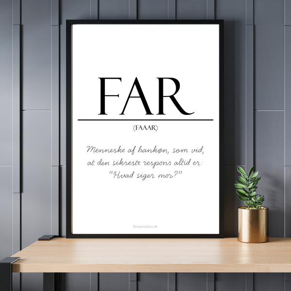 Far (definition) -  Plakat