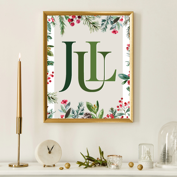 Jul (grøn) - Plakat