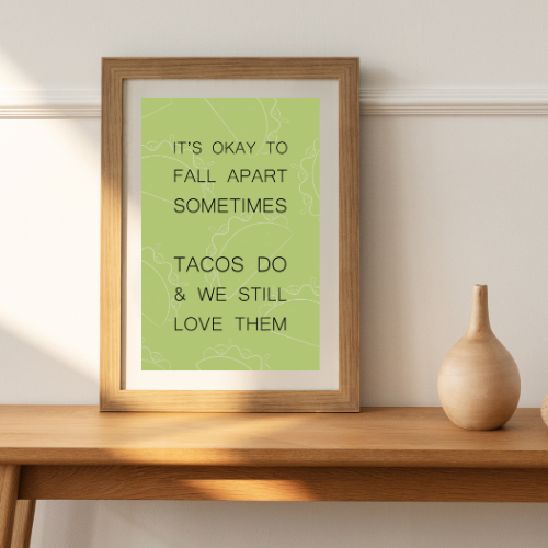 It's ok to fall apart sometimes - Plakat