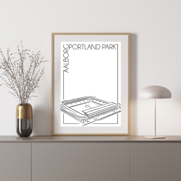 Aalborg Portland Park - Håndtegnet Plakat