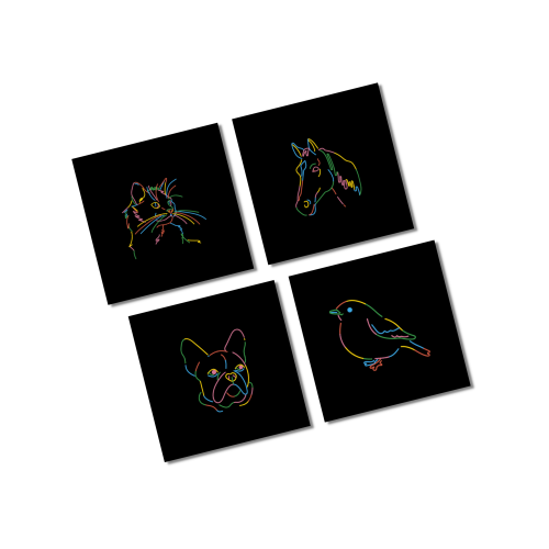 Electric Animals - Kortpakke No1 (4stk)