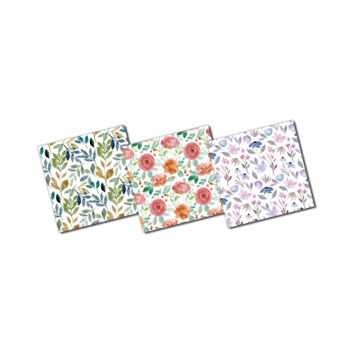 Blomster - Kortpakke No1 (3stk)