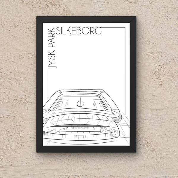 Jysk Park Silkeborg - Håndtegnet Plakat