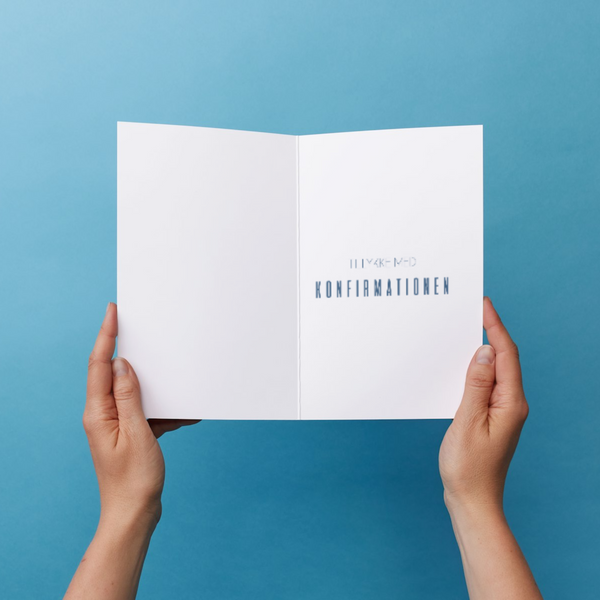 Tillykke med  Konfirmationen 2 - A4 Kort