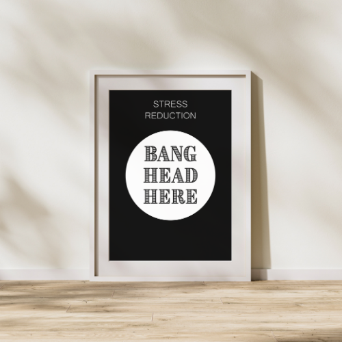 Bang Head Here - Plakat