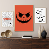 Halloween Flagermus - Hvid  (Plakat)