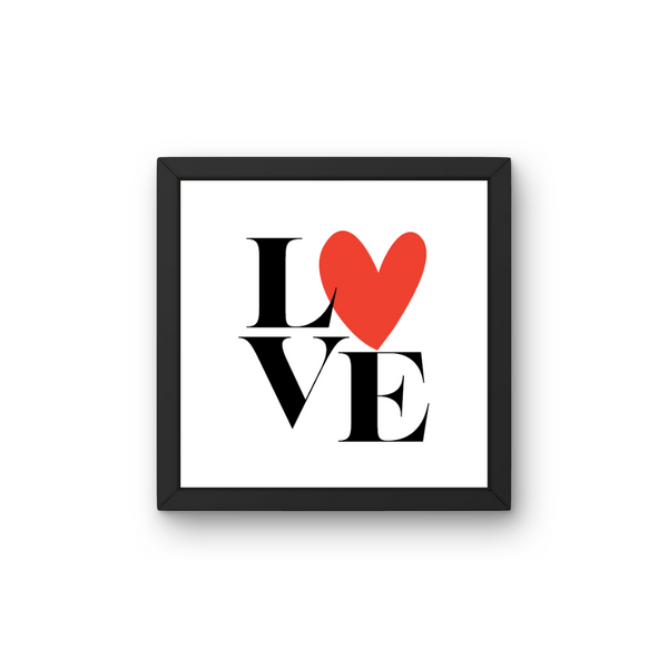 Love  - Plakat inkl. Ramme