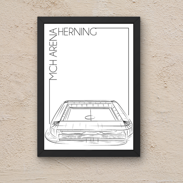 MCH Arena Herning - Håndtegnet Plakat