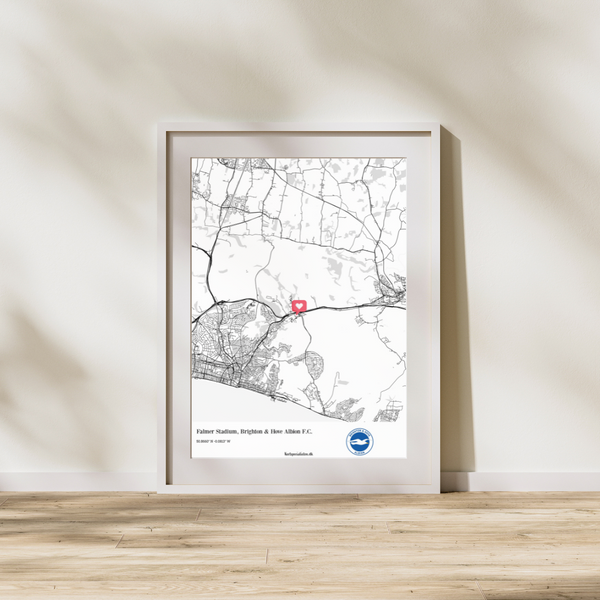 Brighton & Hove Albion Stadion - Plakat