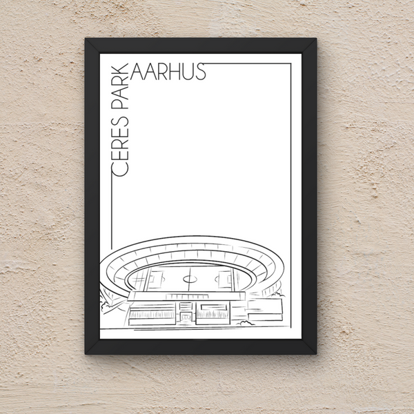 Ceres Park Aarhus - Håndtegnet Plakat