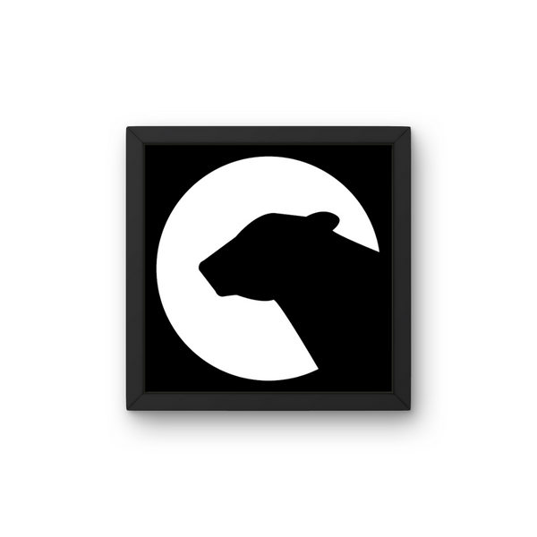 Silhouette - Panter - Plakat inkl. Ramme