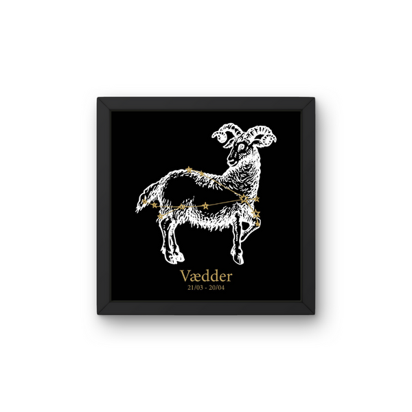 Stjernetegnet Vædderen  - Plakat inkl. Ramme