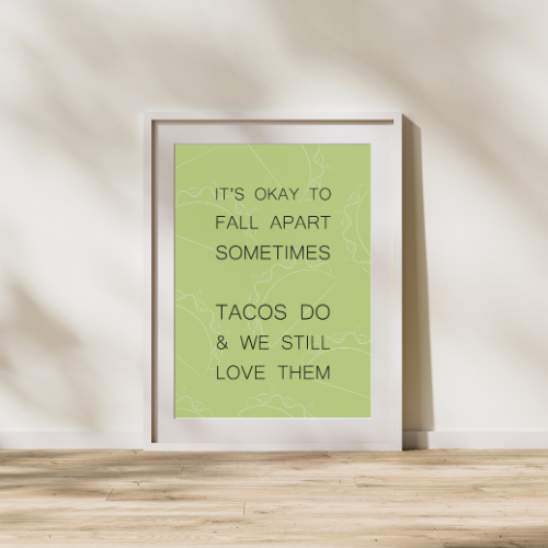 It's ok to fall apart sometimes - Plakat