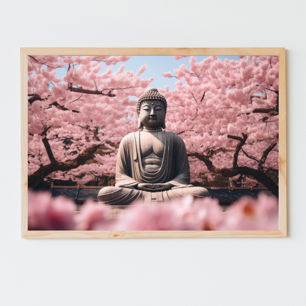 Blossoms & Buddha - Plakat