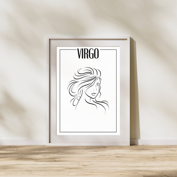 Jomfru / Virgo - Håndtegnet Plakat