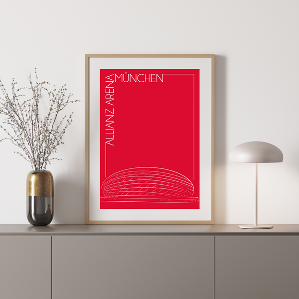Allianz Arena - Håndtegnet Plakat