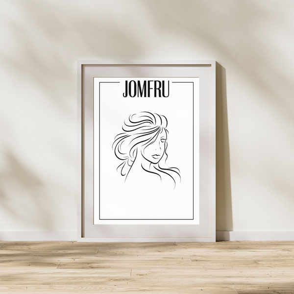 Jomfru / Virgo - Håndtegnet Plakat