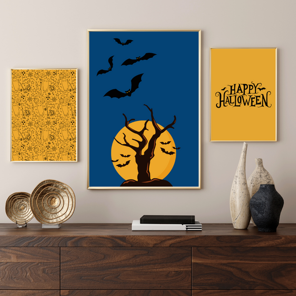 Halloween  Mønster -  Plakat