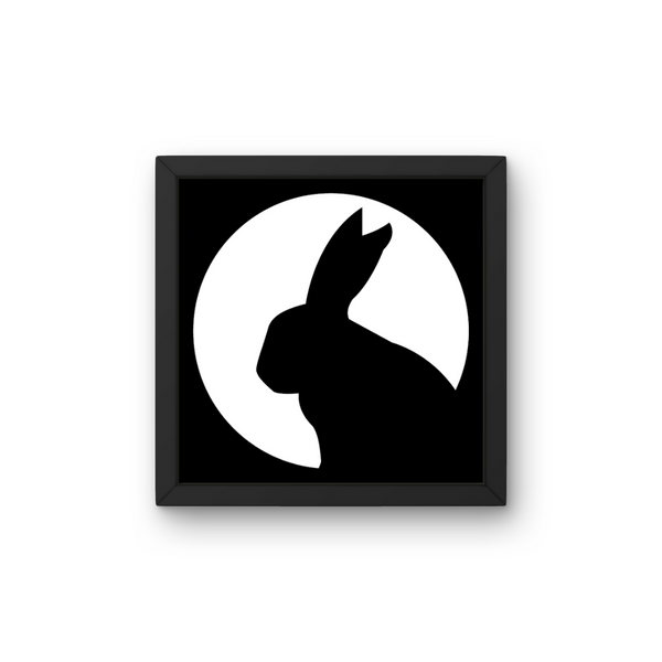Silhouette - Kanin - Plakat inkl. Ramme