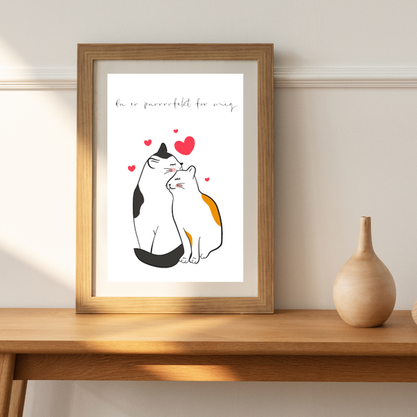 Du er purrrrfekt for mig - Plakat
