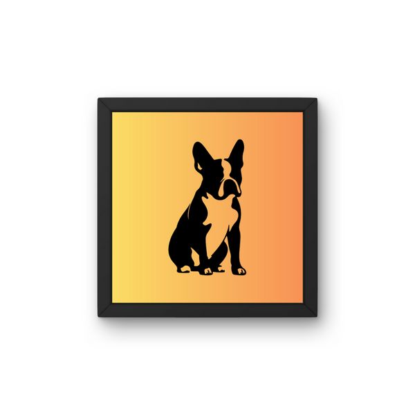 Hund No 4 - Plakat inkl. Ramme
