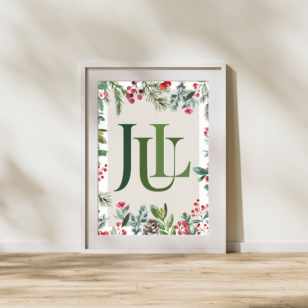 Jul (grøn) - Plakat