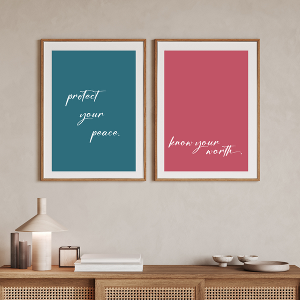 Know your worth -  Plakat
