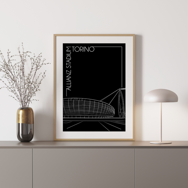 Allianz Stadium - Håndtegnet Plakat
