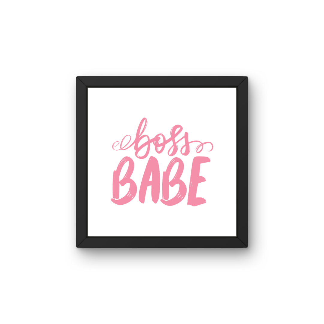 Boss Babe - Plakat inkl. Ramme