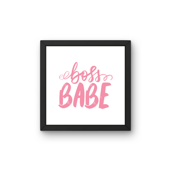 Boss Babe - Plakat inkl. Ramme