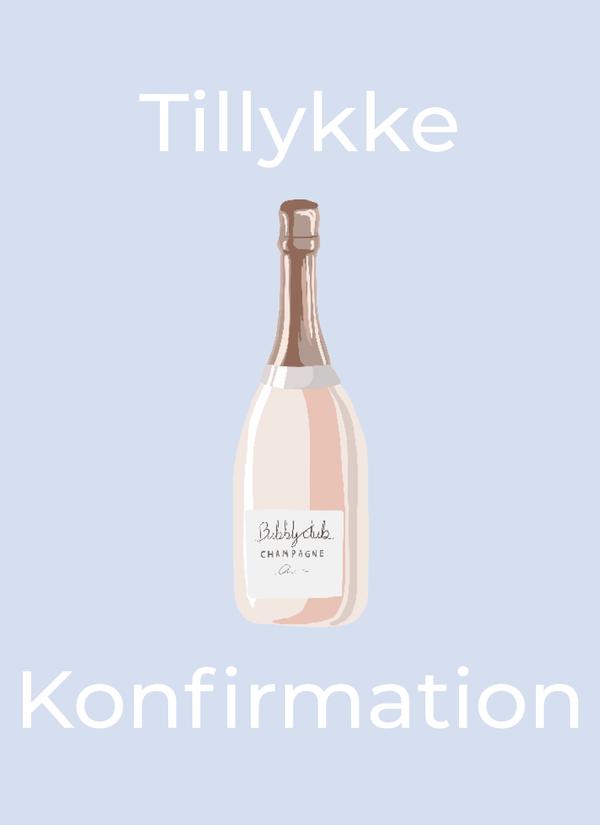 Konfirmationskort - Bobler (Minikort)