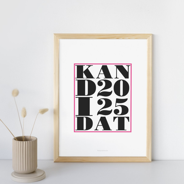 Pink Kandidat 2025 -  Plakat
