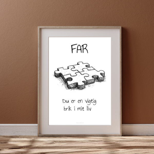 Far - Du er en vigtig brik i mit liv (Plakat)