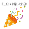 Tillykke med Fødselsdagen - Confetti (Minikort)