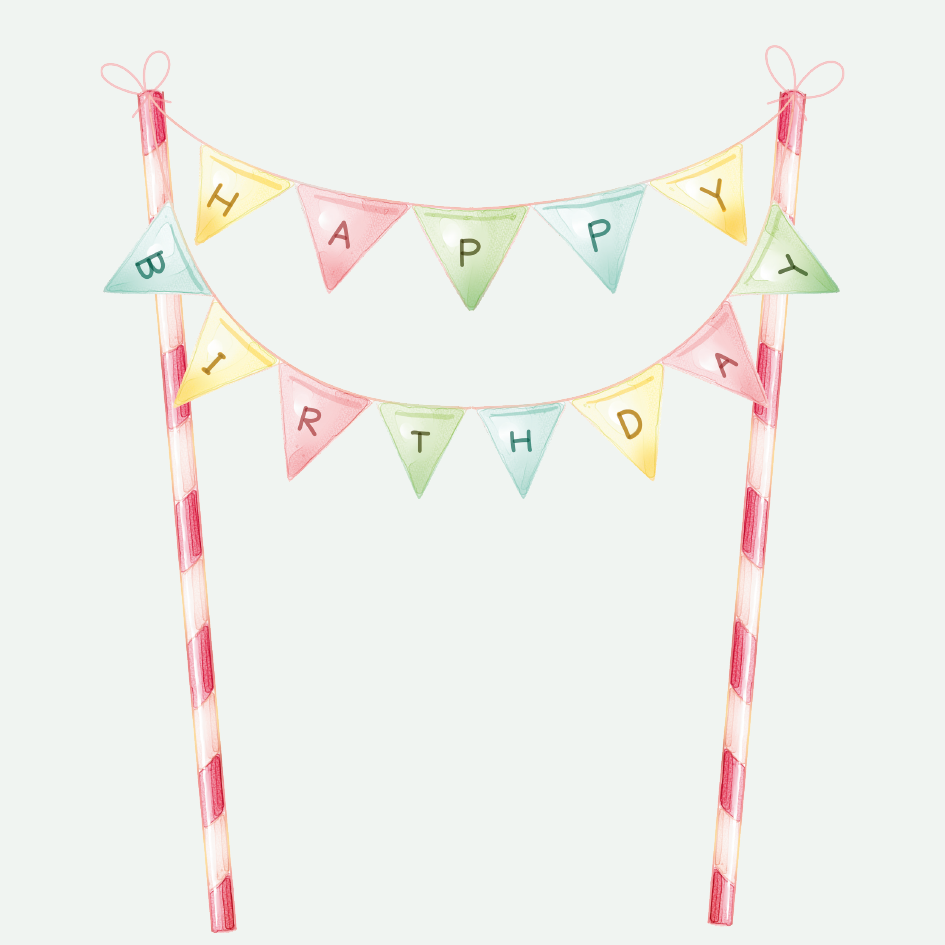 Happy Birthday (Minikort)