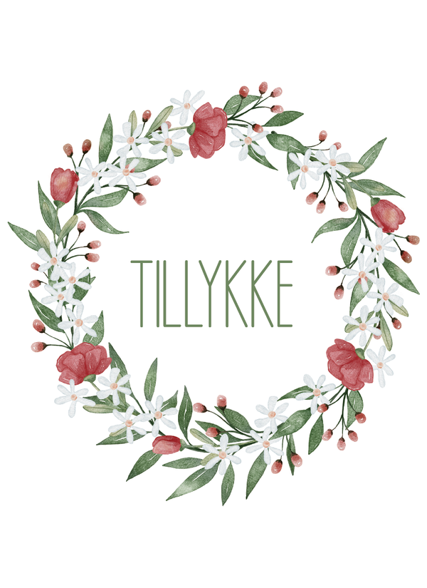 Tillykke - Minikort