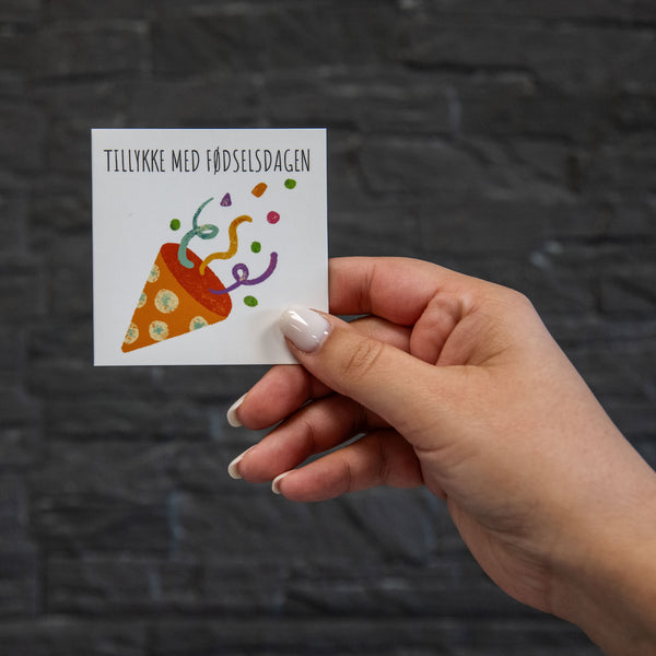 Tillykke med Fødselsdagen - Confetti (Minikort)