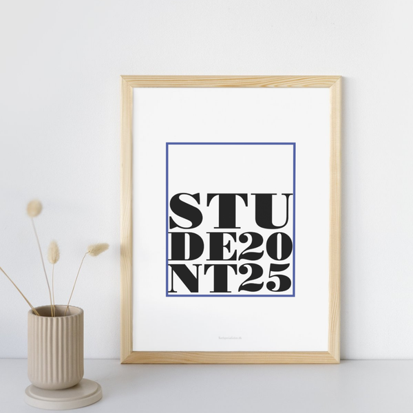 Blå Student 2025 -  Plakat