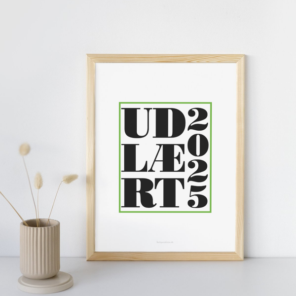 Grøn Udlært 2025 -  Plakat