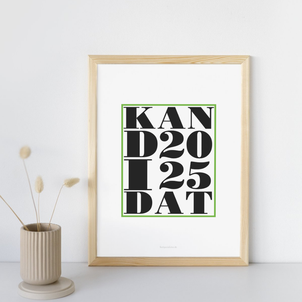 Grøn Kandidat 2025 -  Plakat