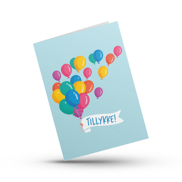 Tillykke! - A4 Kort