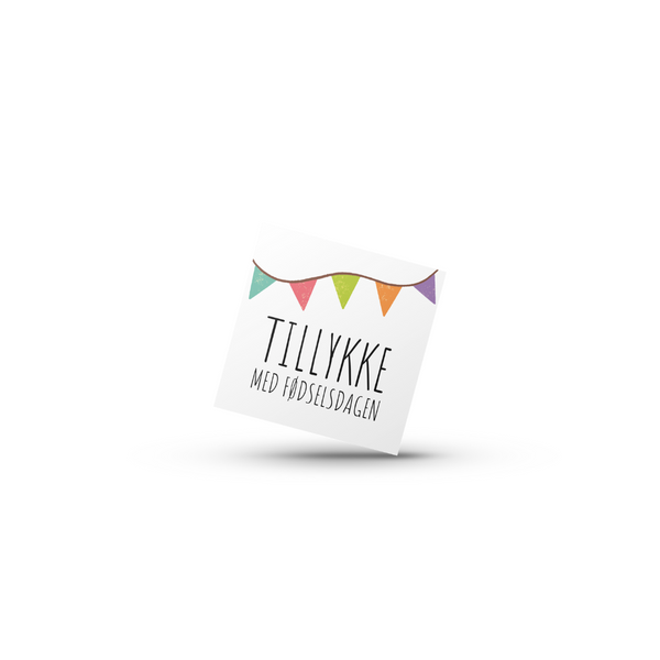 Tillykke med Fødselsdagen - Vimpler (Minikort)