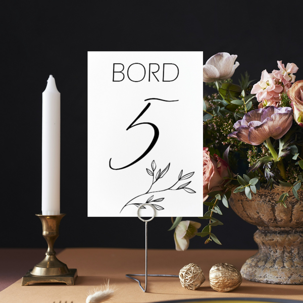 Dagmar Bord Nummer Kort