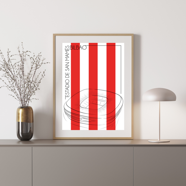 Estadio de San Mamés  - Håndtegnet Plakat