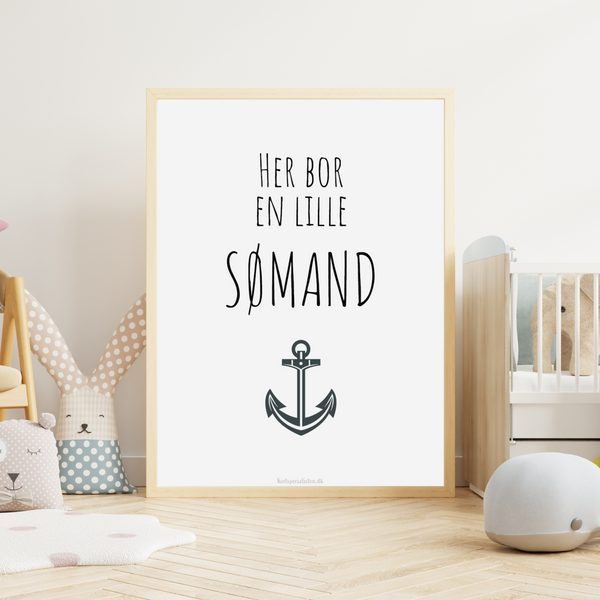 Her bor en lille Sømand  - Plakat