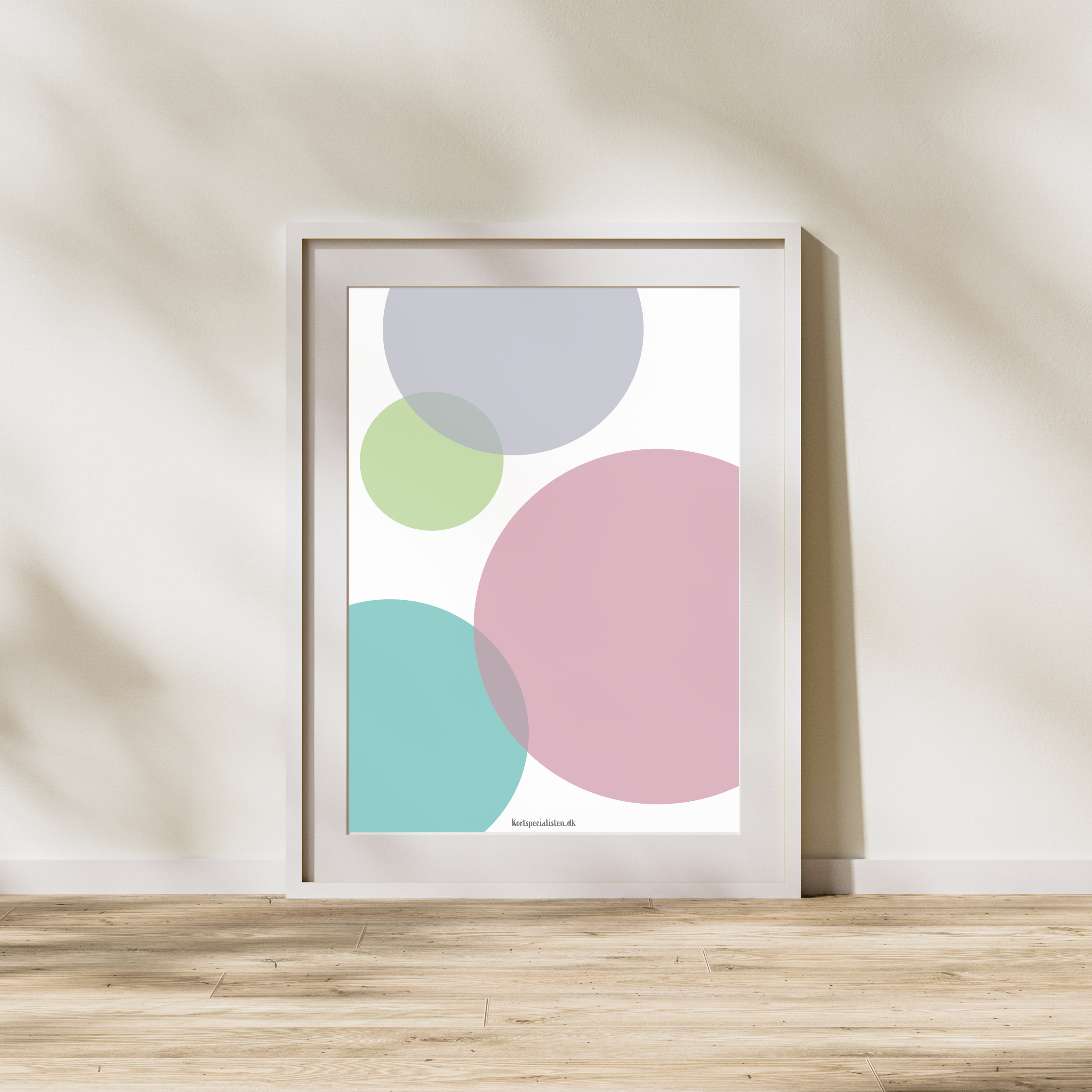 Abstrakt Store cirkler 2 - Plakat