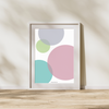 Abstrakt Store cirkler 2 - Plakat