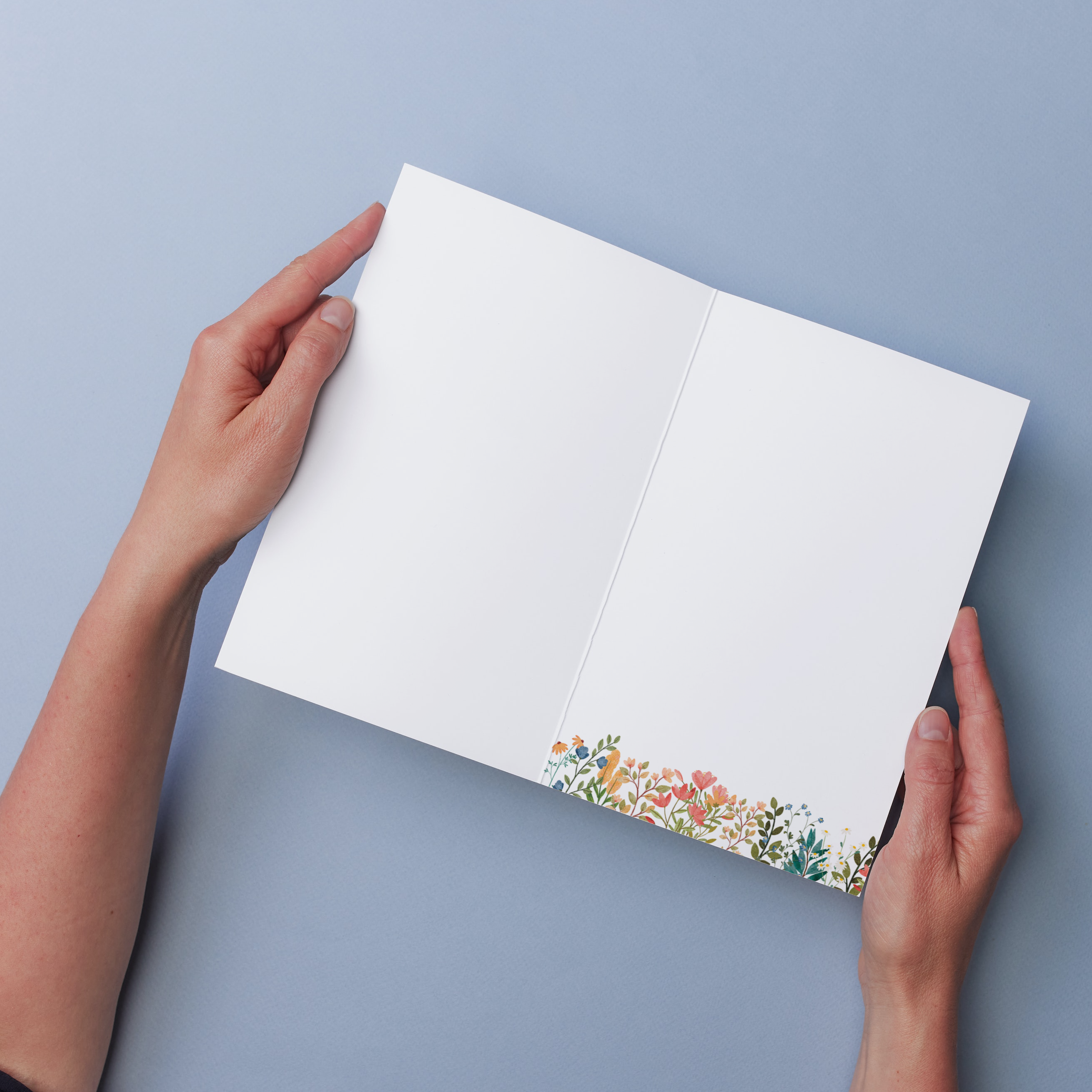 Blomstret Tillykke - A4 Kort