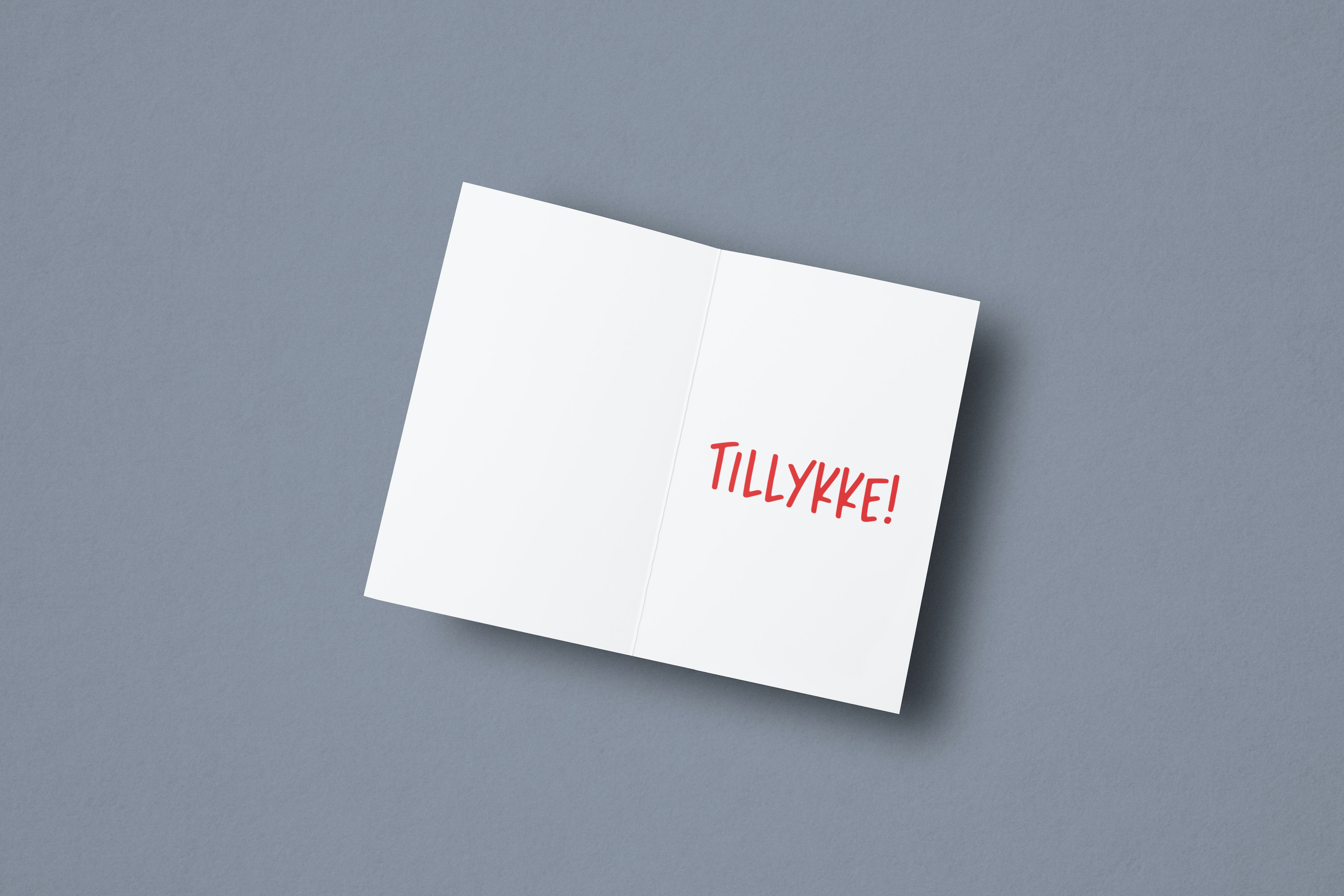 Danske Flag - Tillykke (Mega Kort)